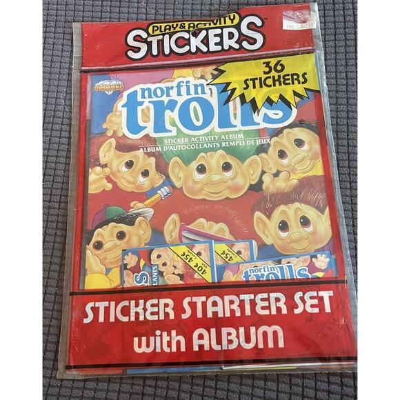 SEALED 1992 Trolls Play & Activity Stickers Diamond Album & Sticker Packs - Picture 1 of 3